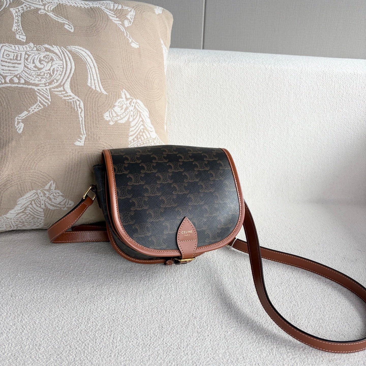 Celine - Folco - Leather - Brown - (mini)