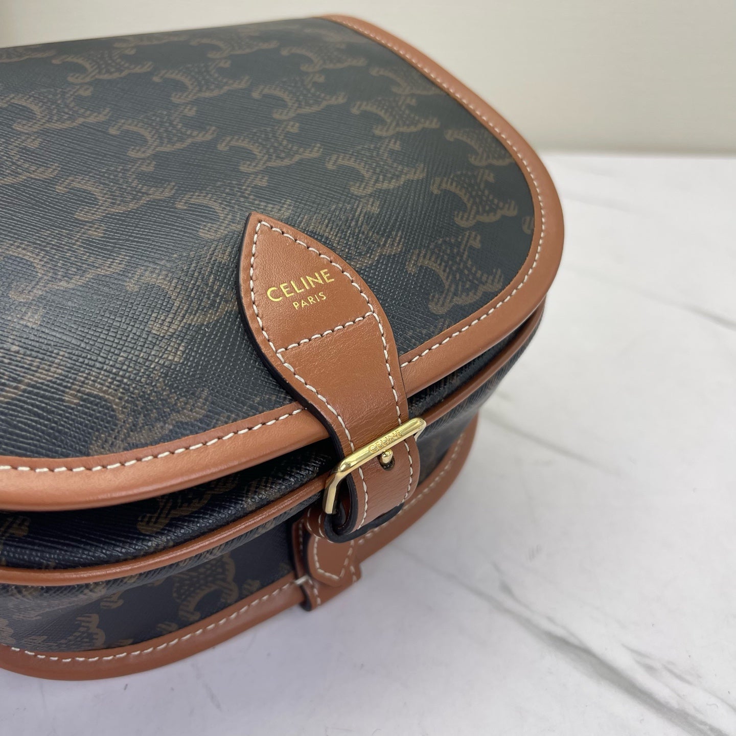 Celine - Folco - Leather - Brown - (small)
