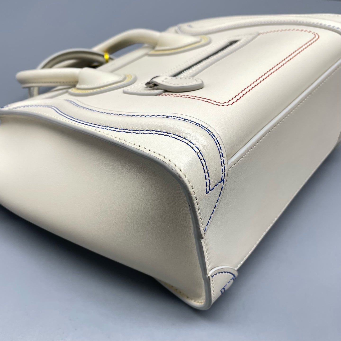 Celine - Luggage Bag - Leather - White - (mini)