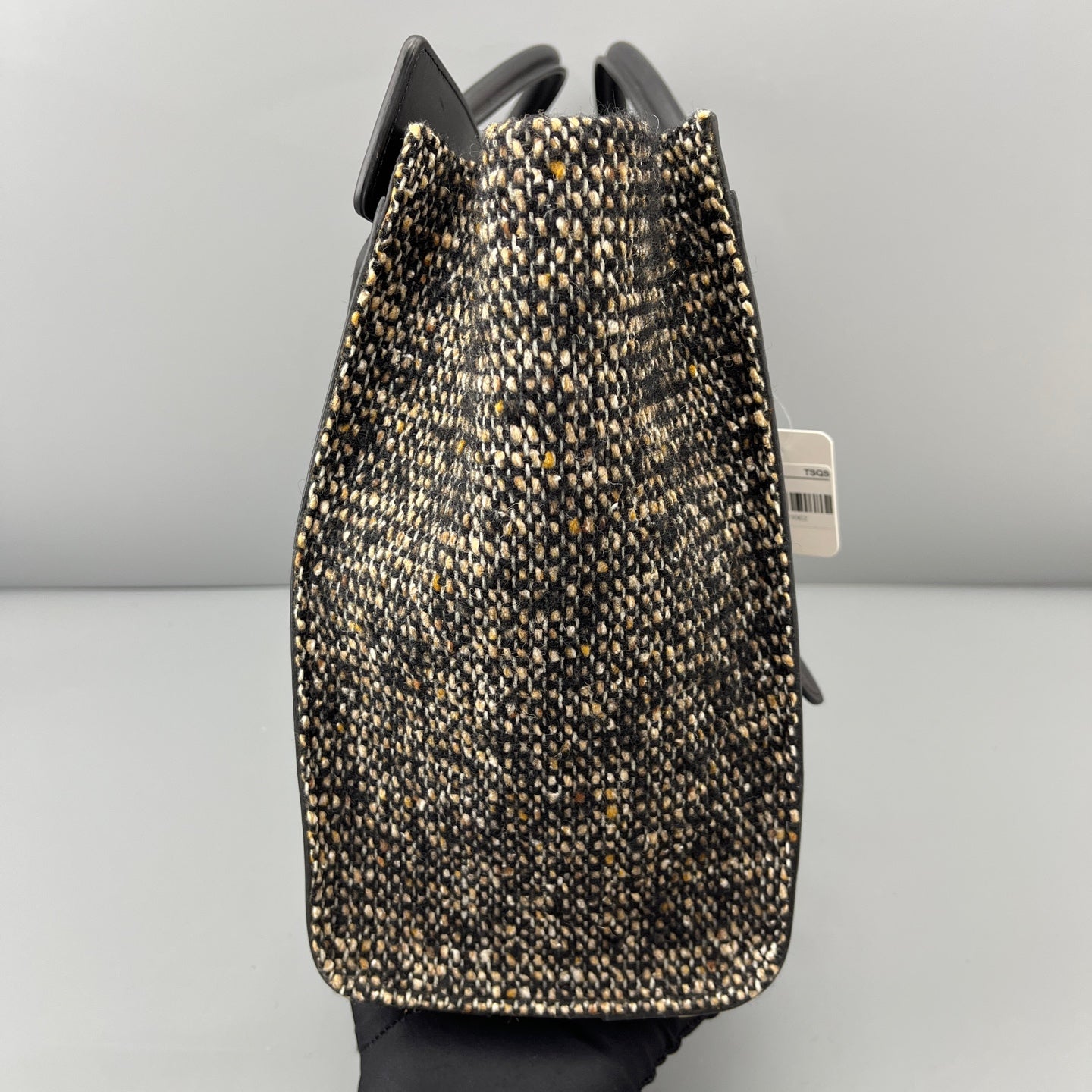 Celine - Luggage Bag - Tweed - Black - (Small)