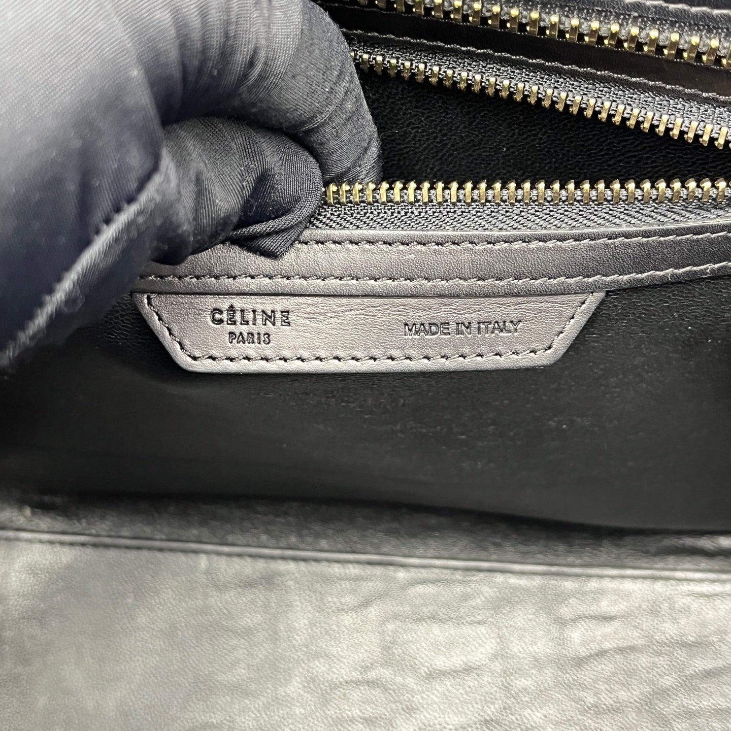 Celine - Luggage Bag - Tweed - Black - (Small)