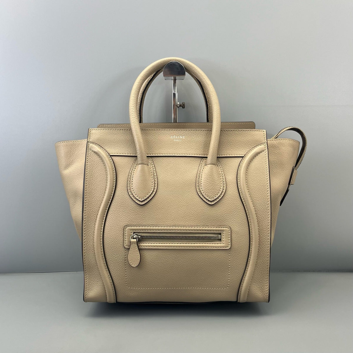 Celine - Luggage Handbag - Leather - Beige - (medium)