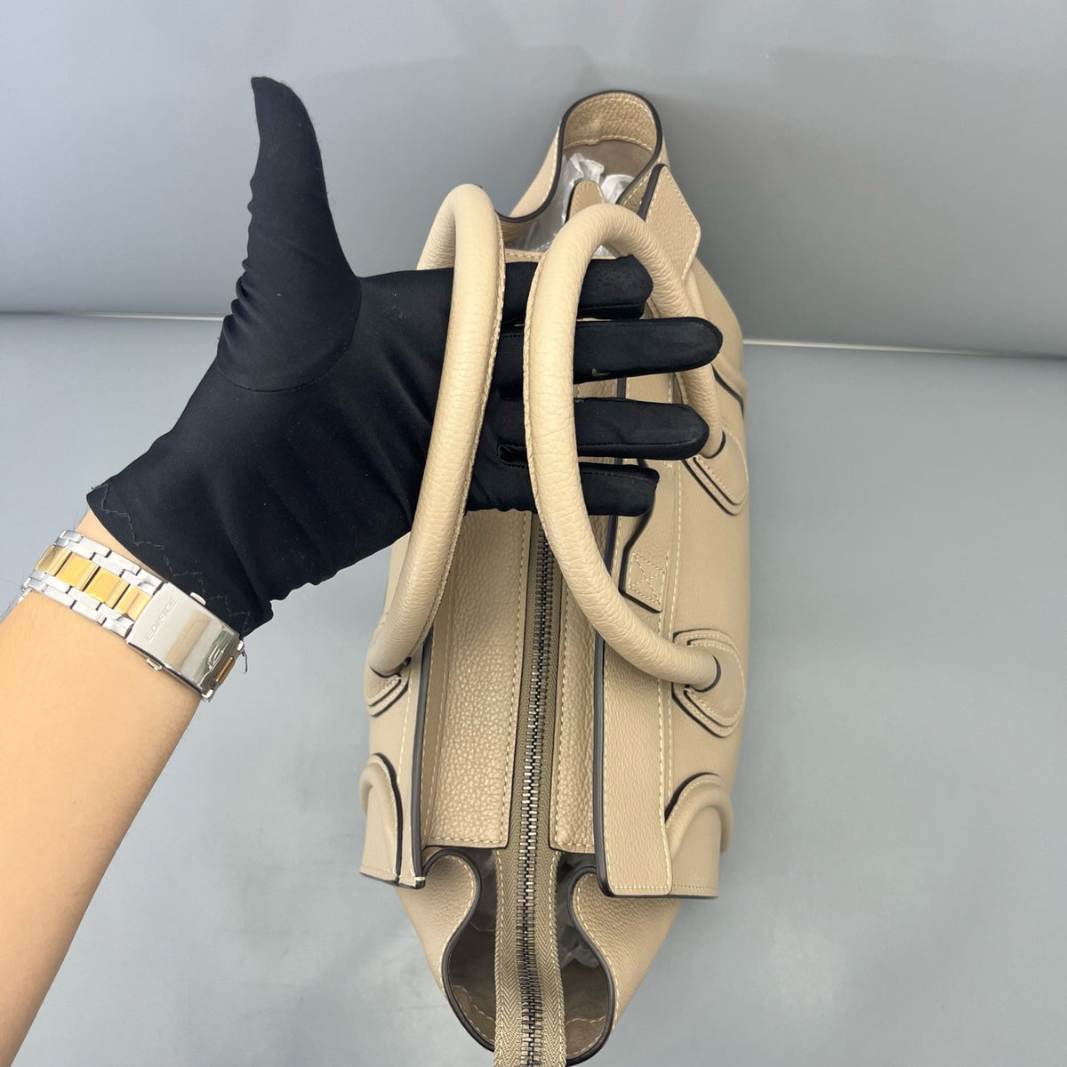 Celine - Luggage Handbag - Leather - Beige - (medium)