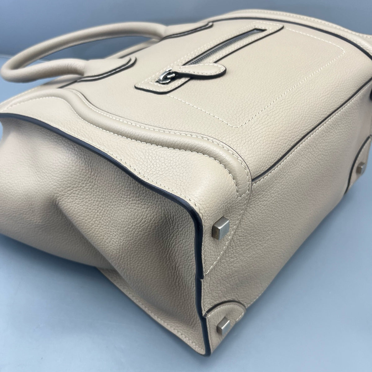Celine - Luggage Handbag - Leather - Beige - (medium)