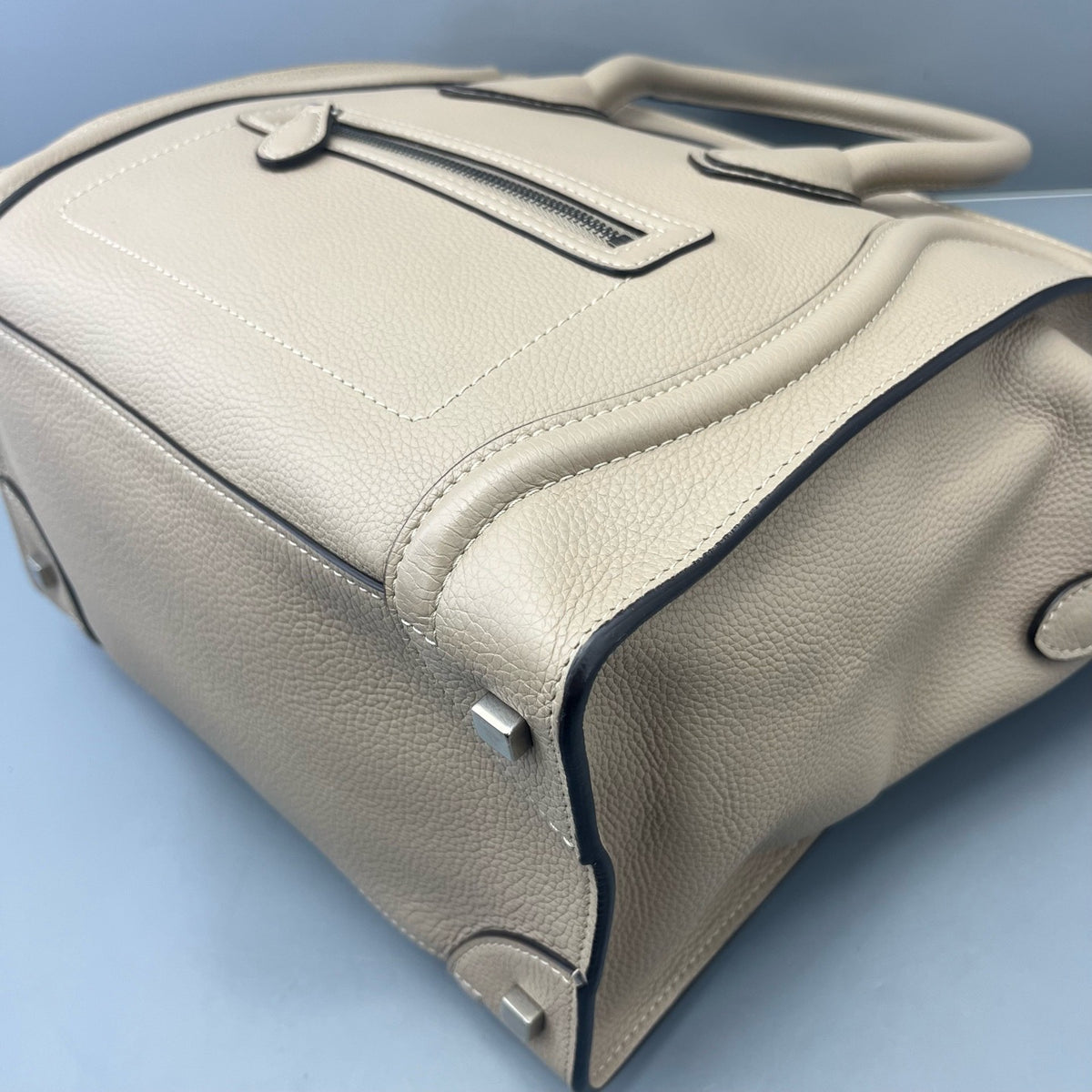 Celine - Luggage Handbag - Leather - Beige - (medium)