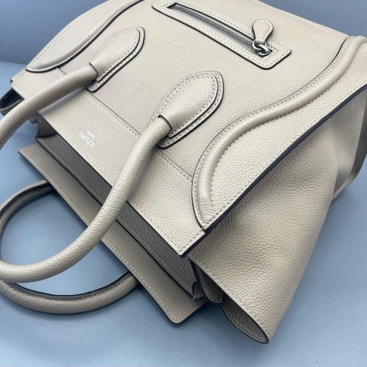 Celine - Luggage Handbag - Leather - Beige - (medium)