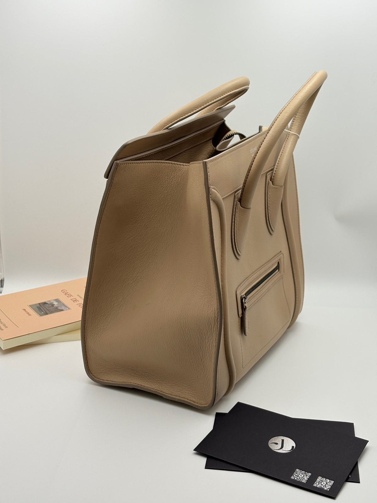 Celine - Luggage - Leather - Beige - (large)