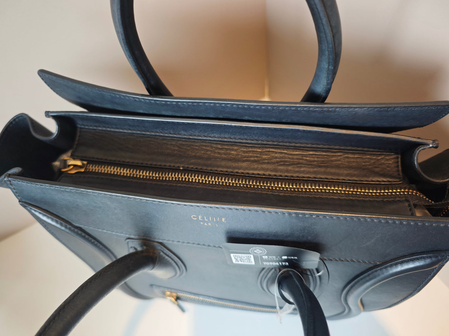 Celine - Luggage - Leather - Black - (large)