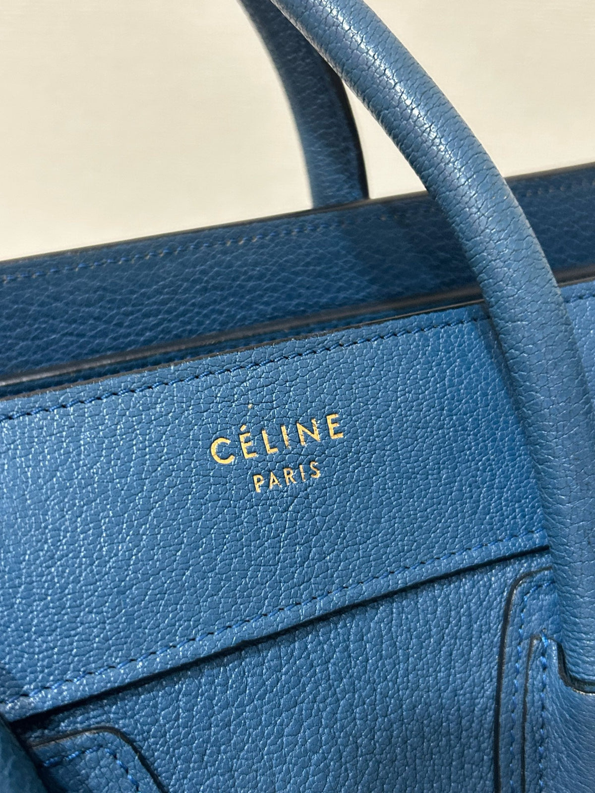 Celine - Luggage - Leather - Blue