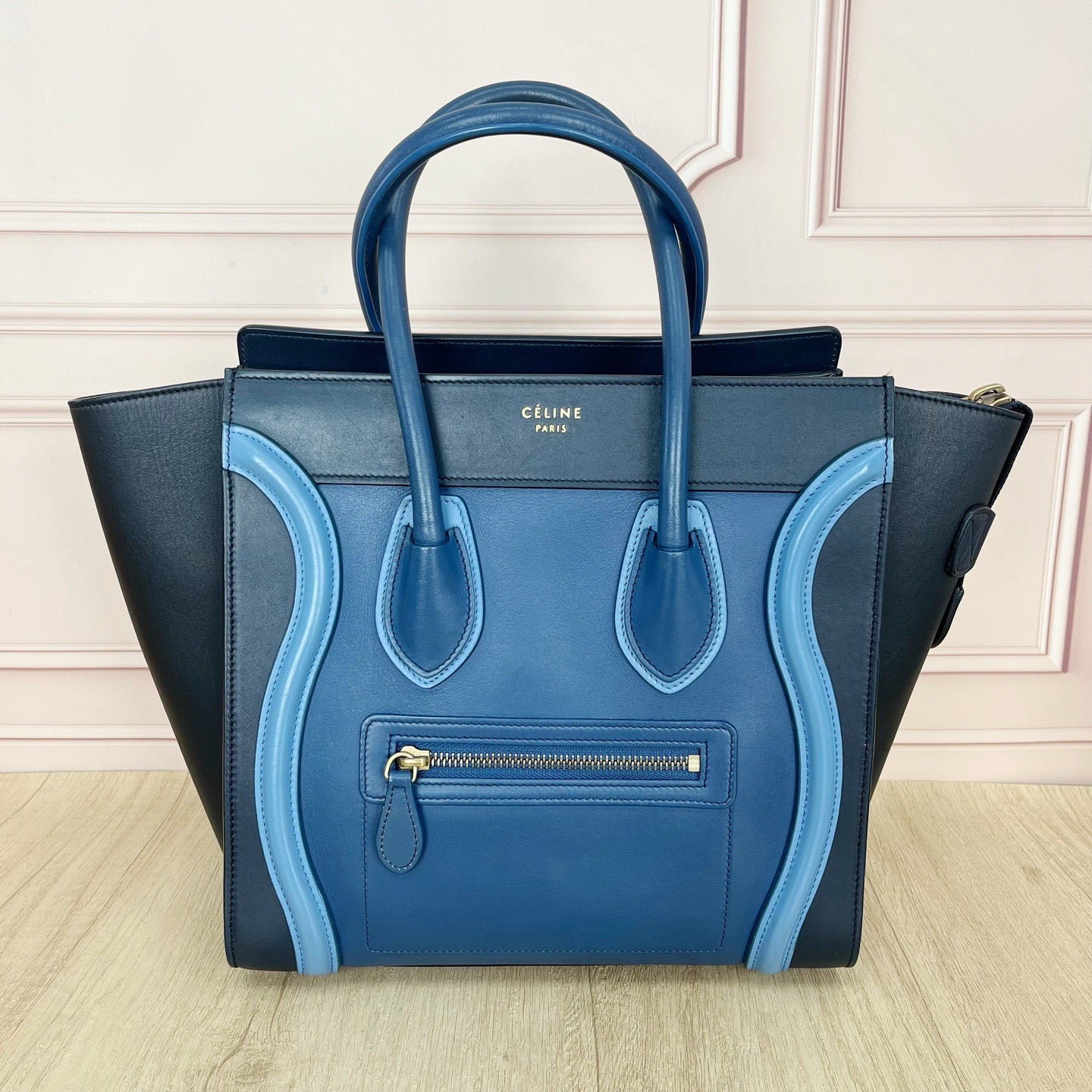 Celine - Luggage - Leather - Blue - (medium)