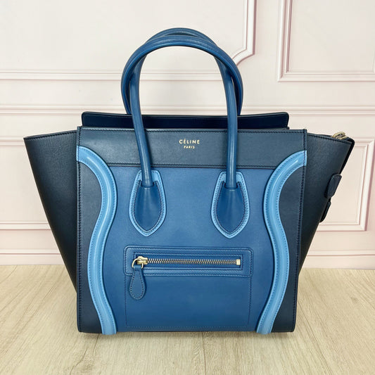 Celine - Luggage - Leather - Blue - (medium)