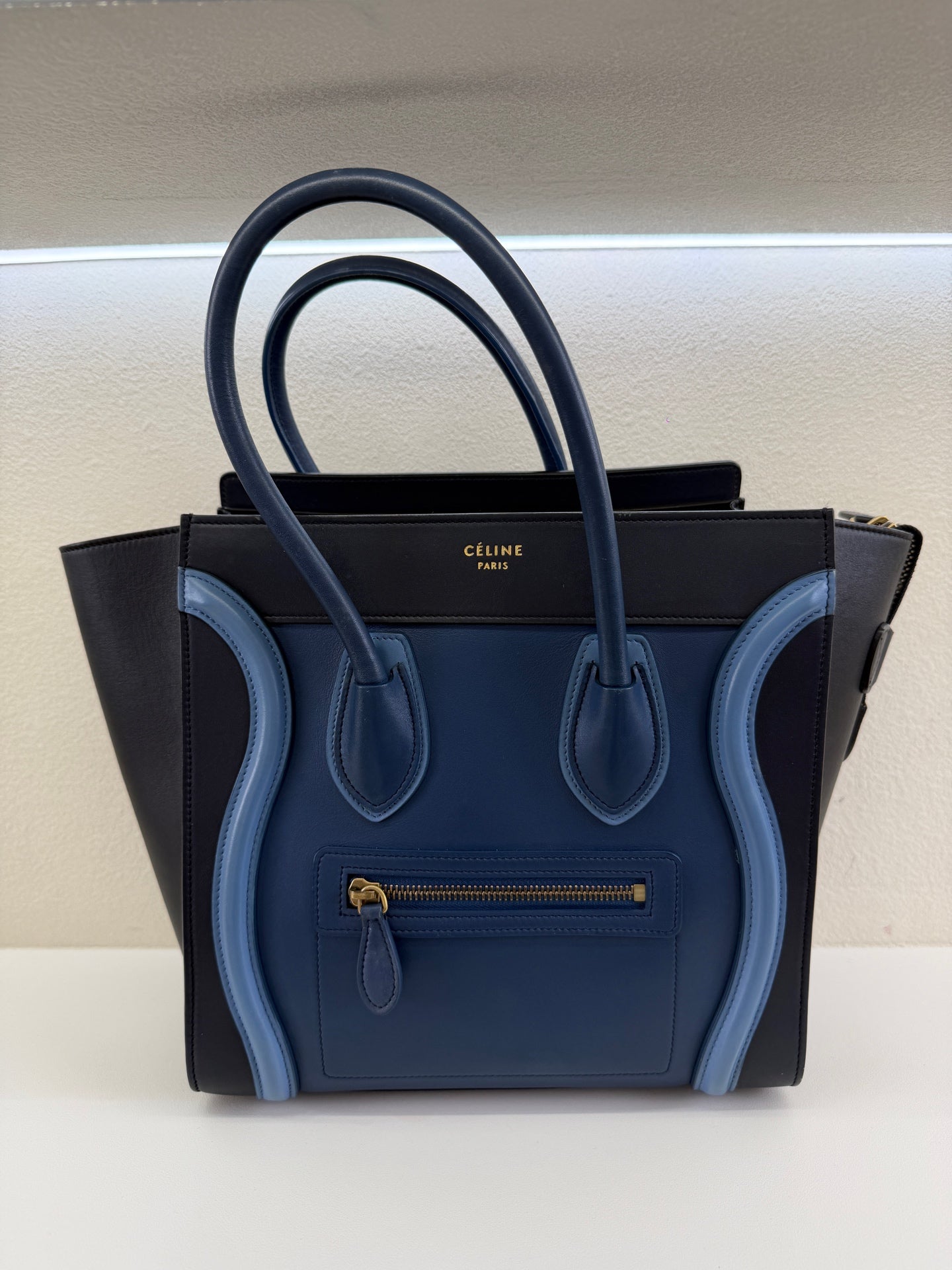 Celine - Luggage - Leather - Blue - (medium)