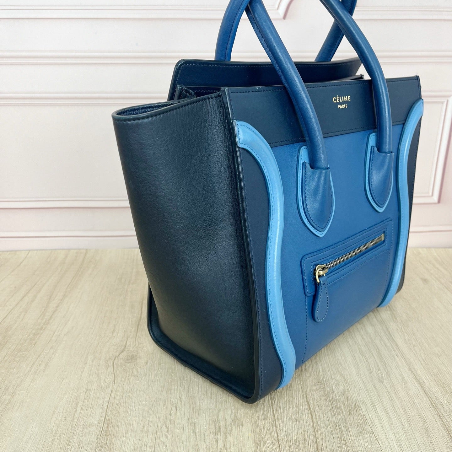 Celine - Luggage - Leather - Blue - (medium)