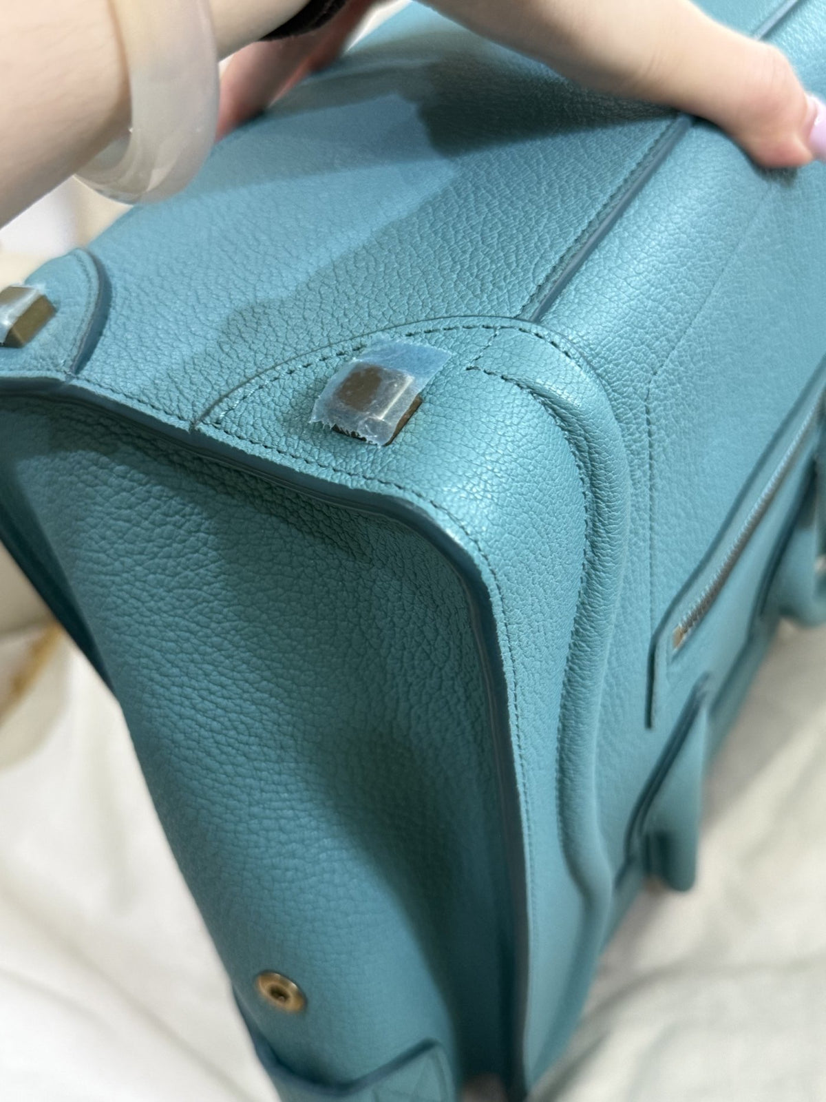 Celine - Luggage - Leather - Blue - (Small)