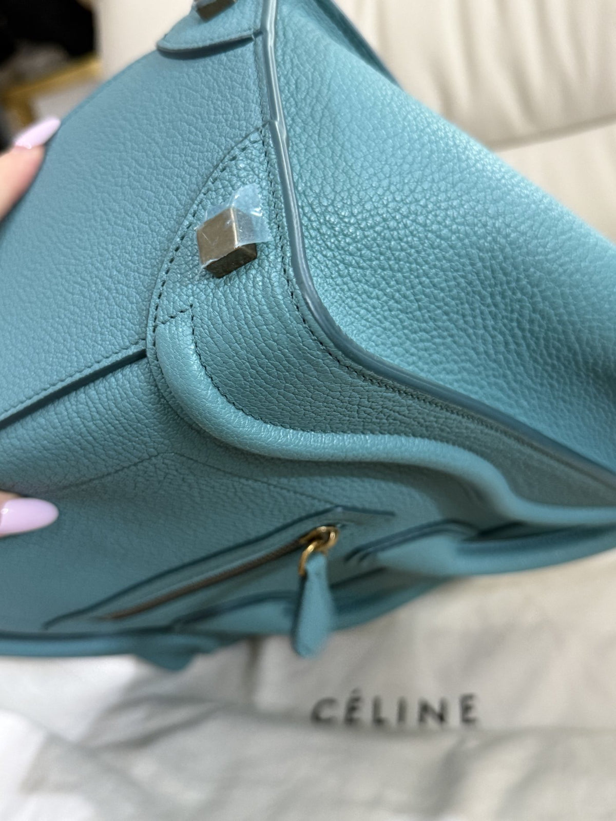Celine - Luggage - Leather - Blue - (Small)