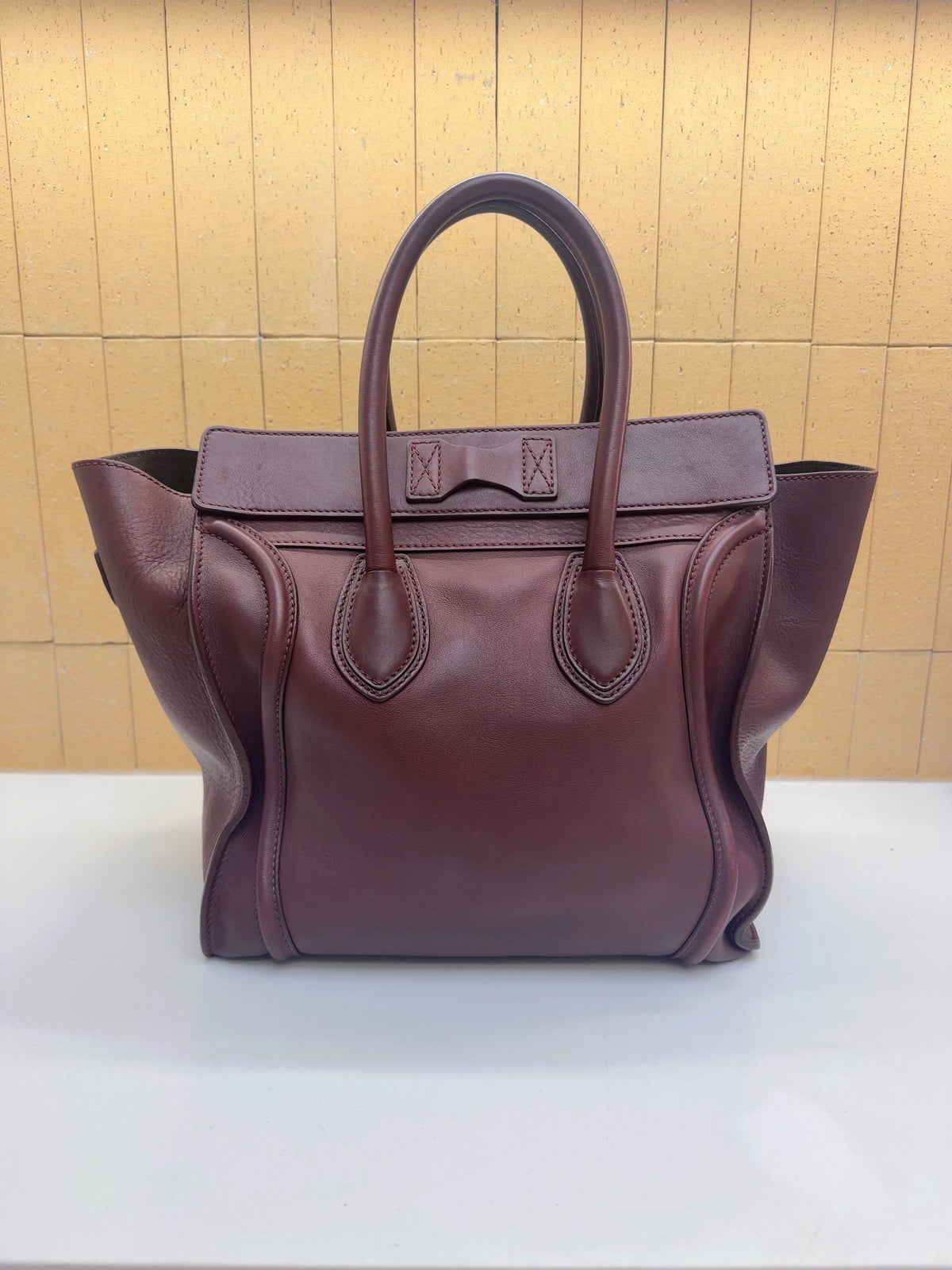 Celine - Luggage - Leather - Burgundy - (medium)