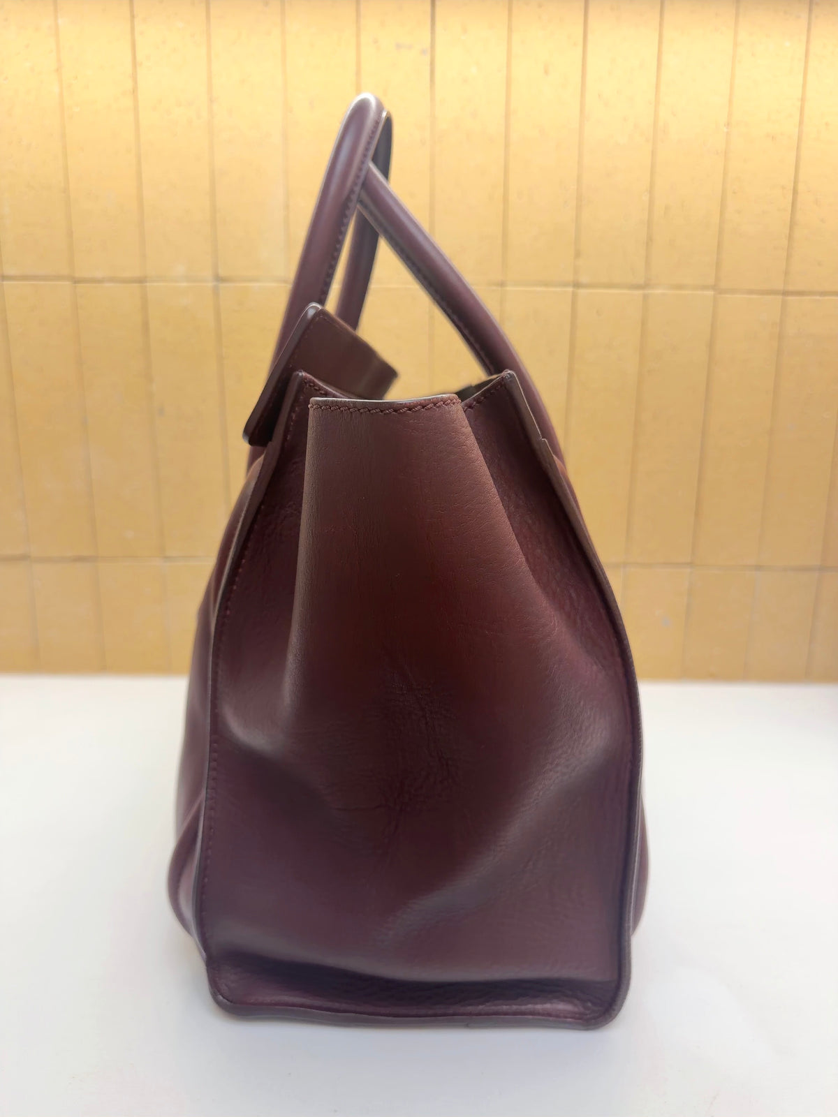 Celine - Luggage - Leather - Burgundy - (medium)