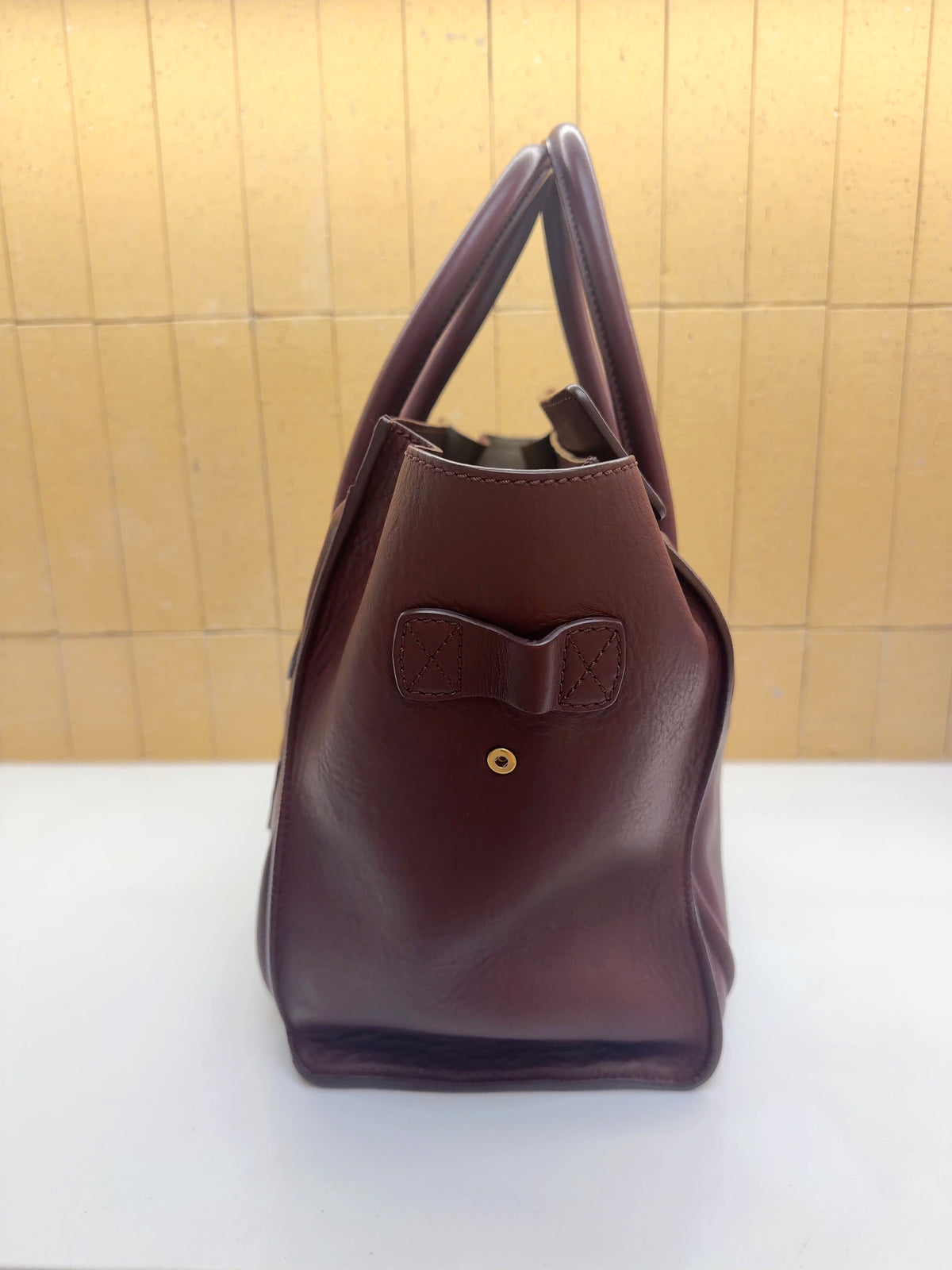 Celine - Luggage - Leather - Burgundy - (medium)