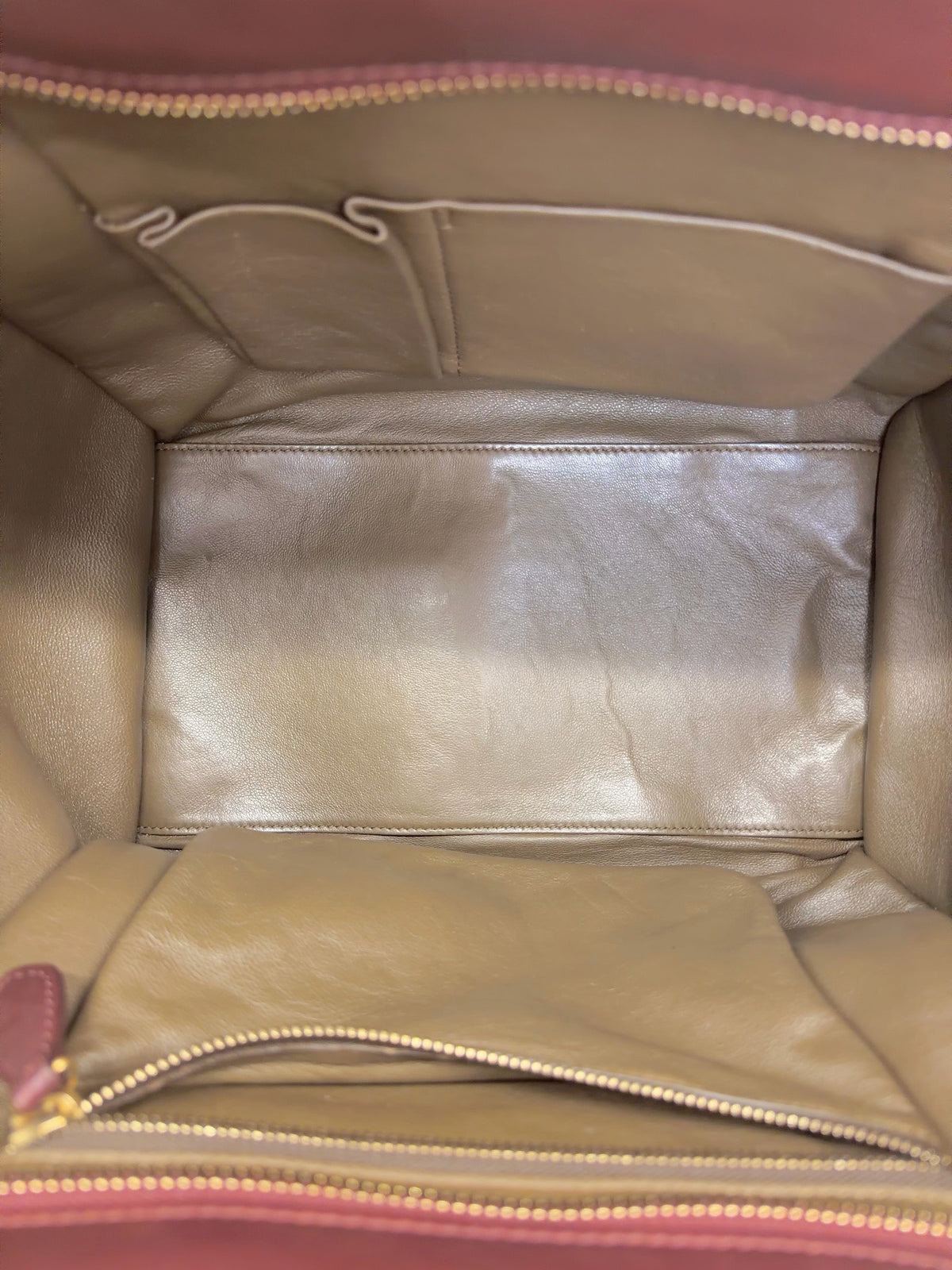 Celine - Luggage - Leather - Burgundy - (medium)