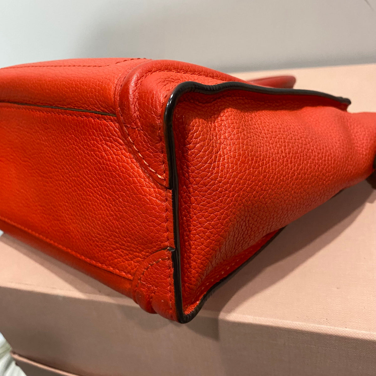 Celine - Luggage - Leather - Orange - (mini)