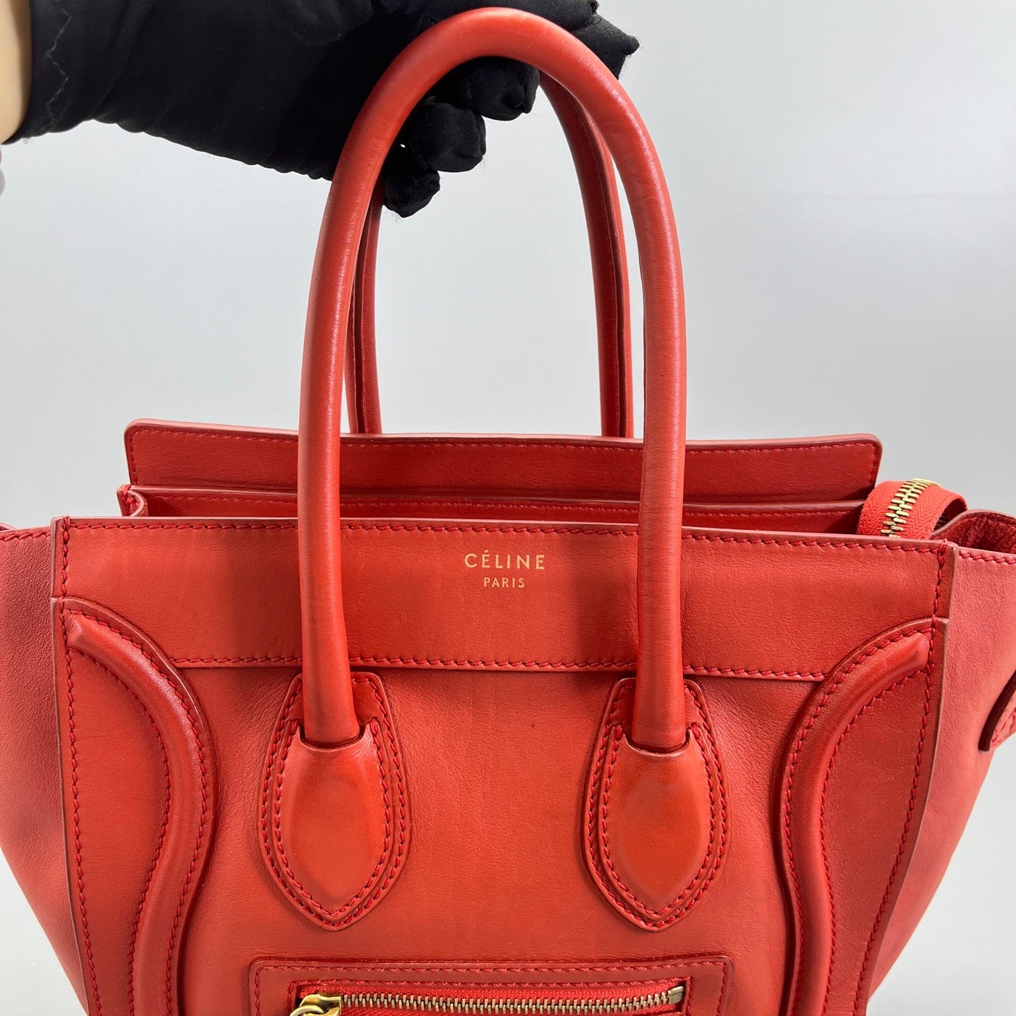 Celine - Luggage - Leather - Orange - (Small)
