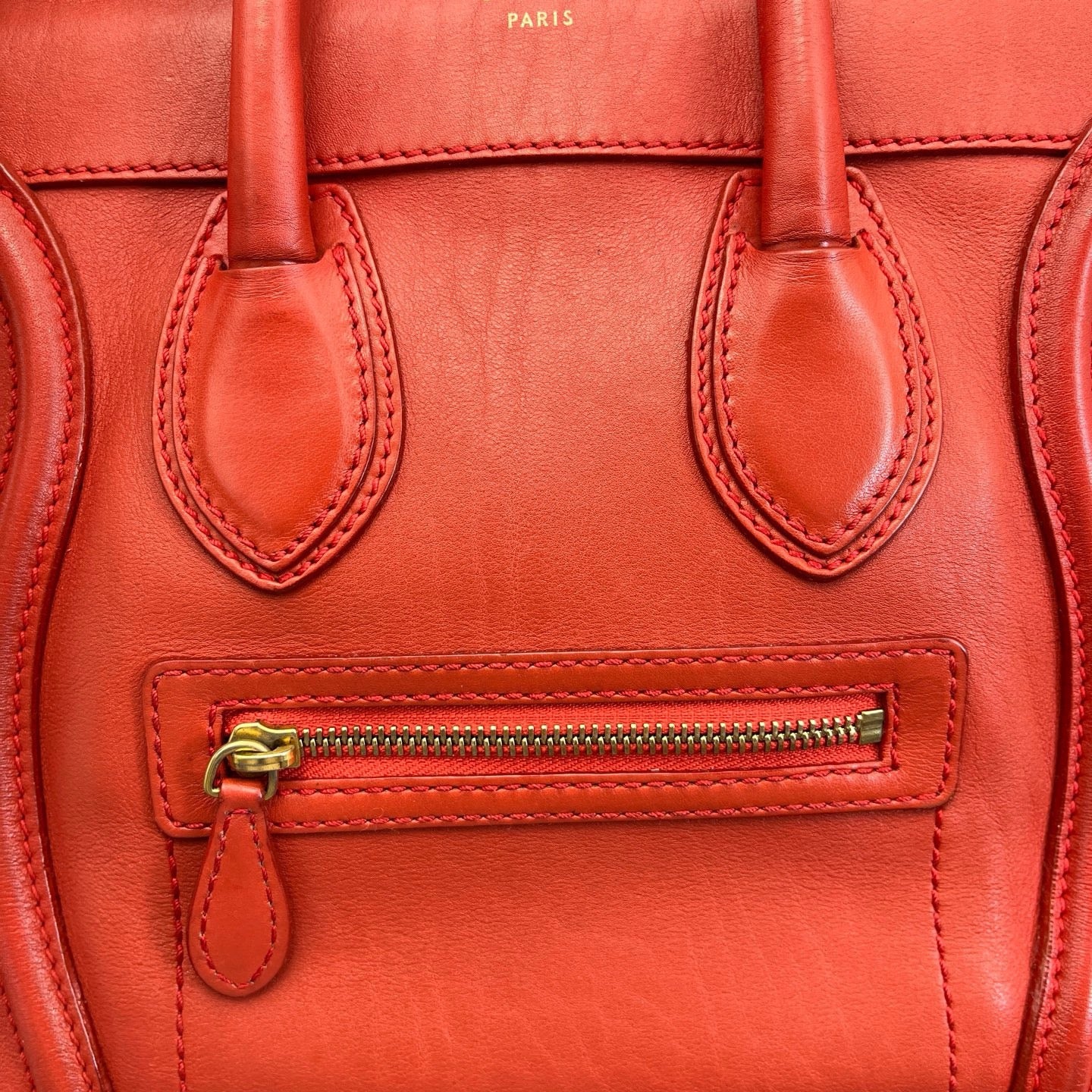 Celine - Luggage - Leather - Orange - (Small)