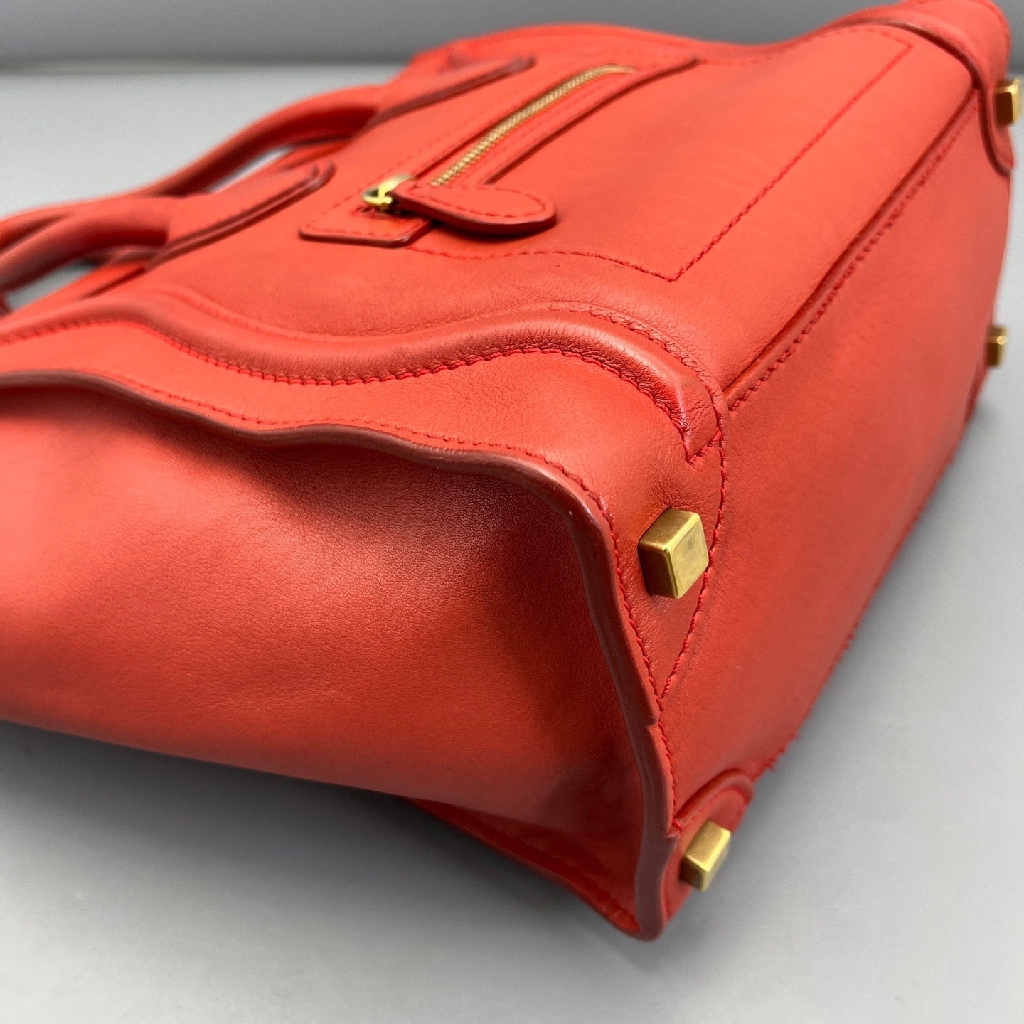 Celine - Luggage - Leather - Orange - (Small)