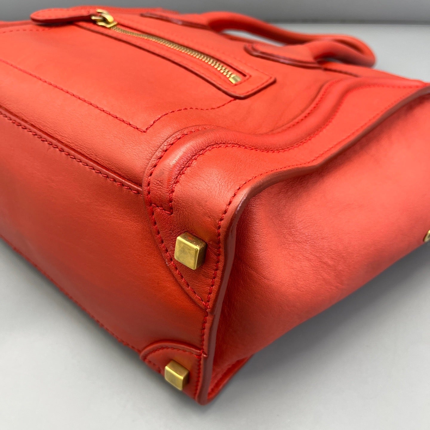Celine - Luggage - Leather - Orange - (Small)