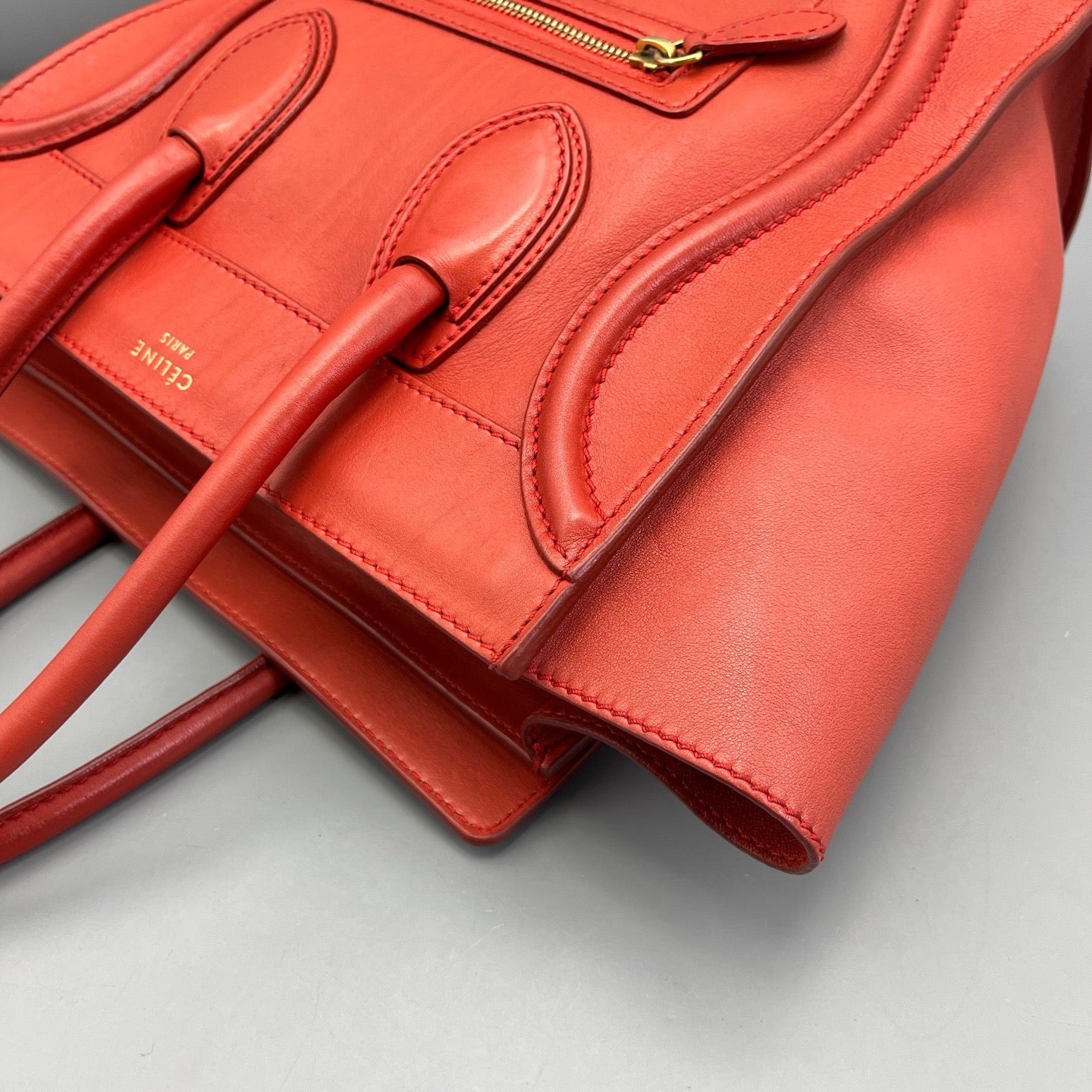 Celine - Luggage - Leather - Orange - (Small)