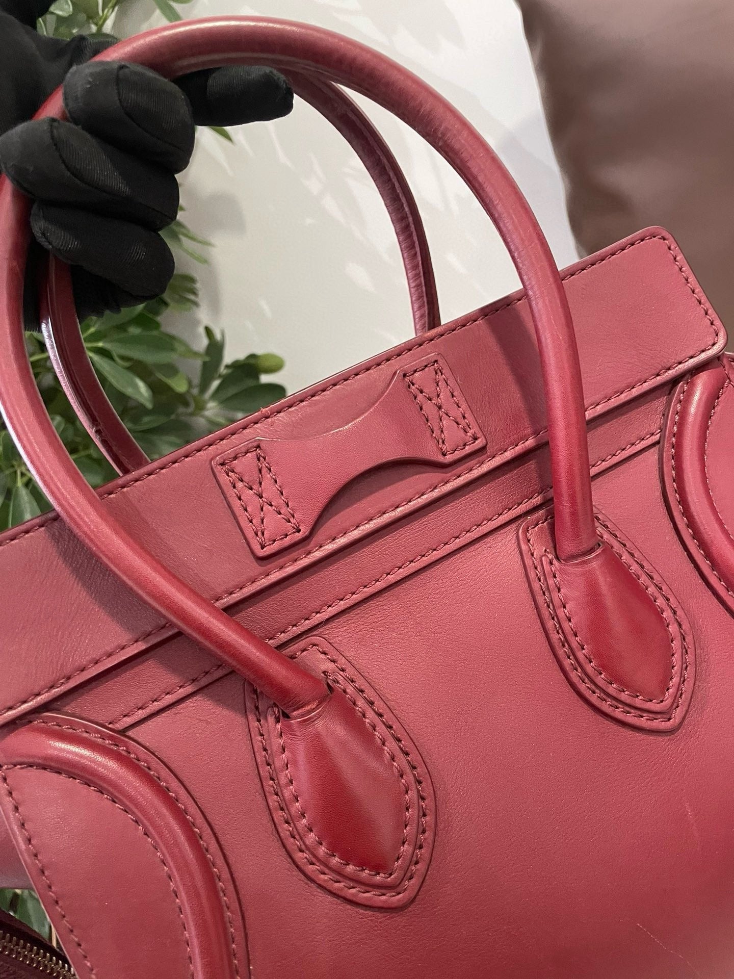 Celine - Luggage - Leather - Red - (Other)