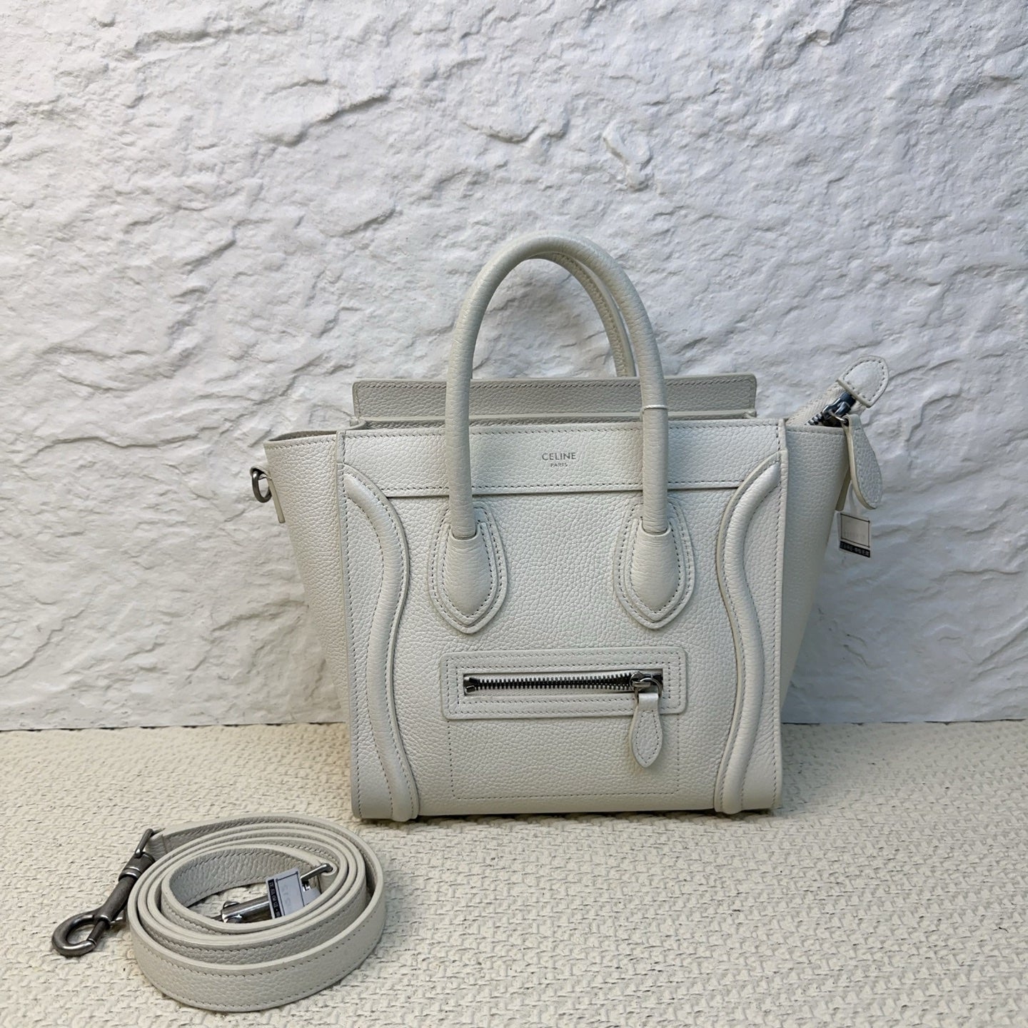 Celine - Luggage - Leather - White - (mini)