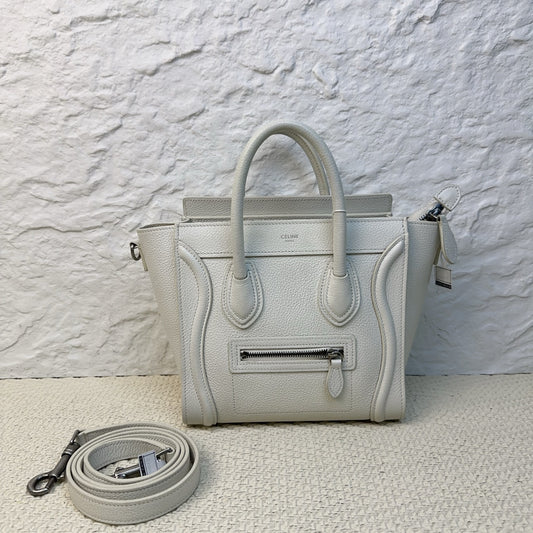 Celine - Luggage - Leather - White - (mini)