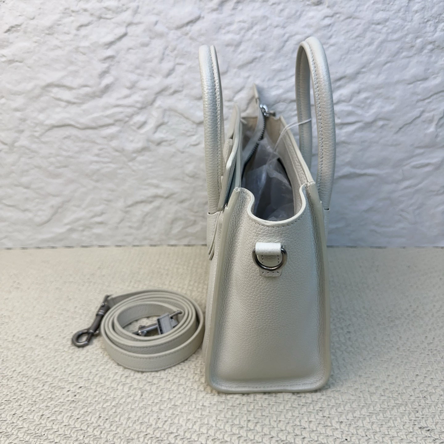 Celine - Luggage - Leather - White - (mini)