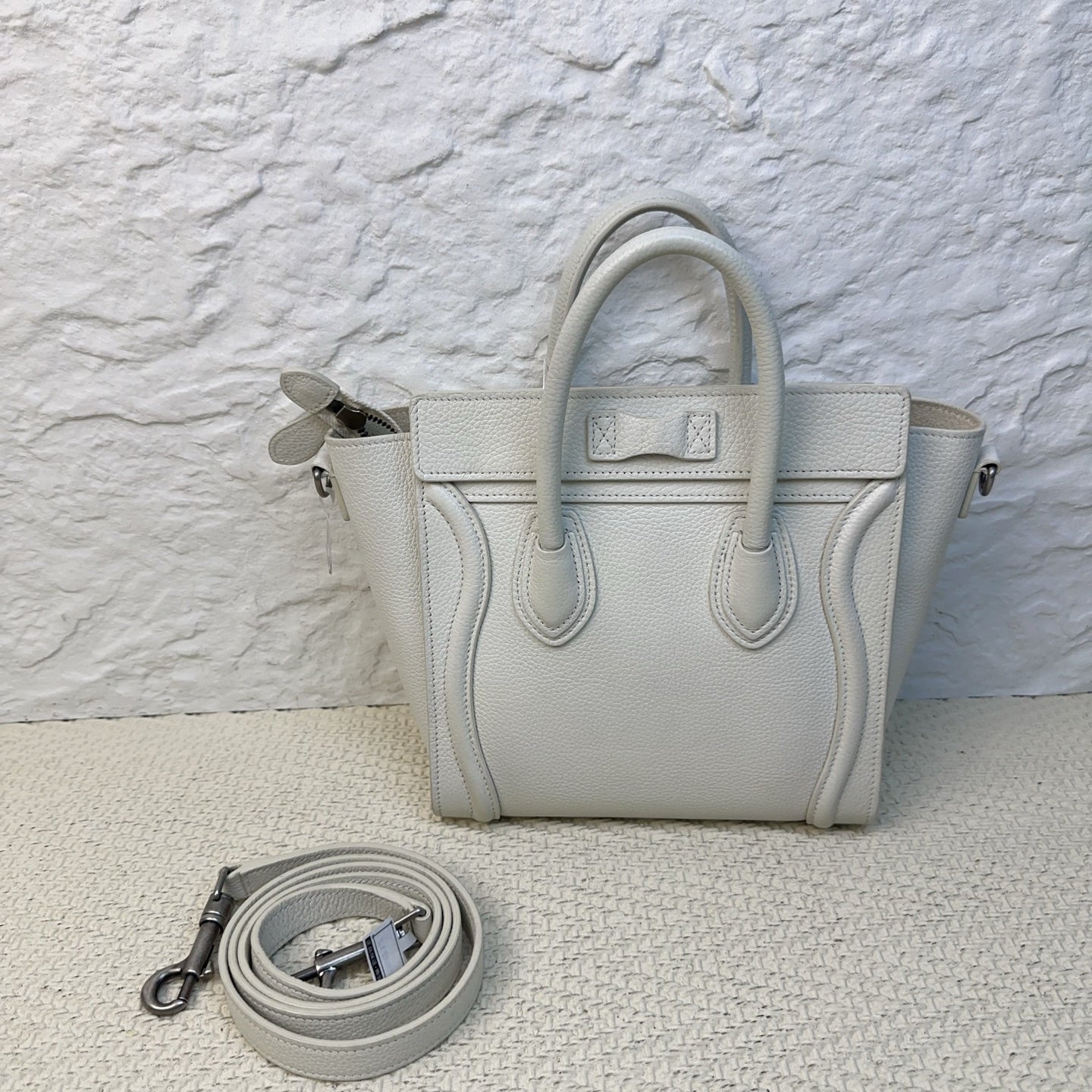 Celine - Luggage - Leather - White - (mini)