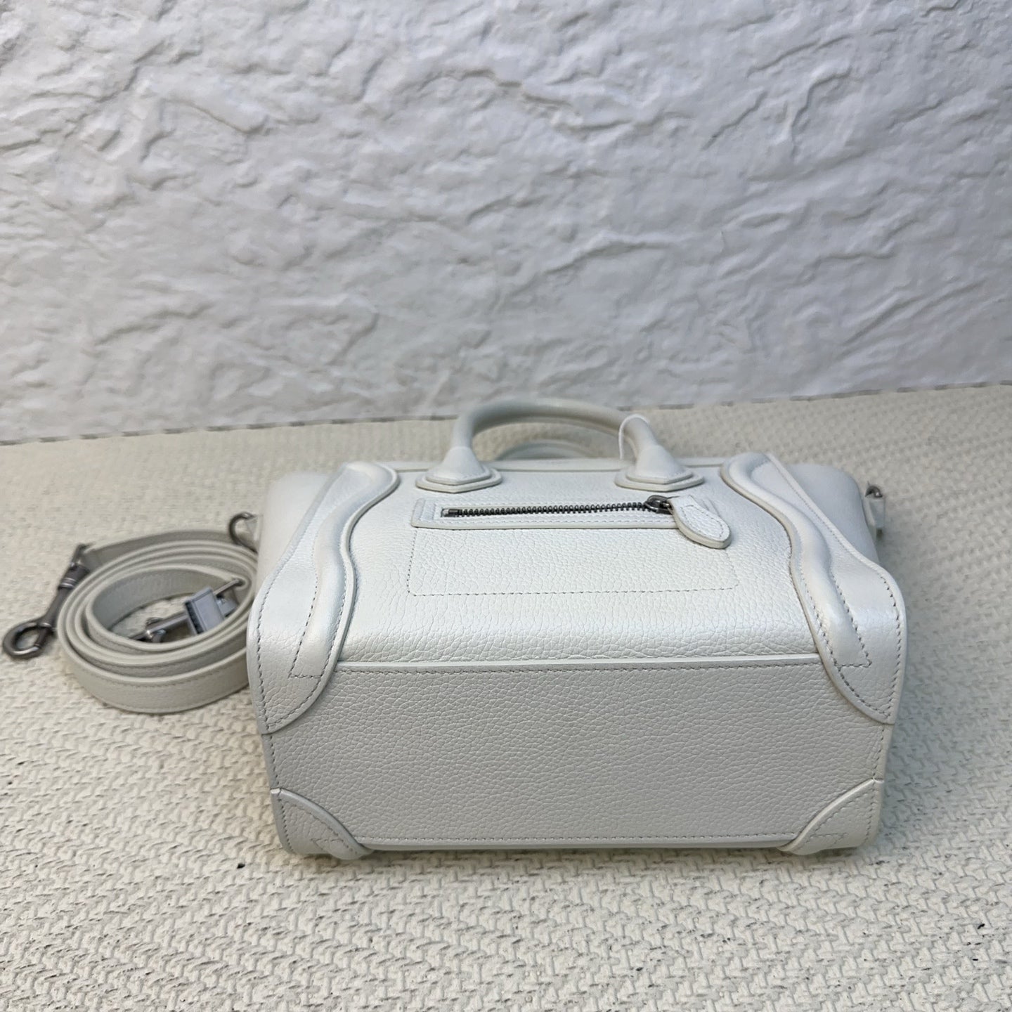 Celine - Luggage - Leather - White - (mini)