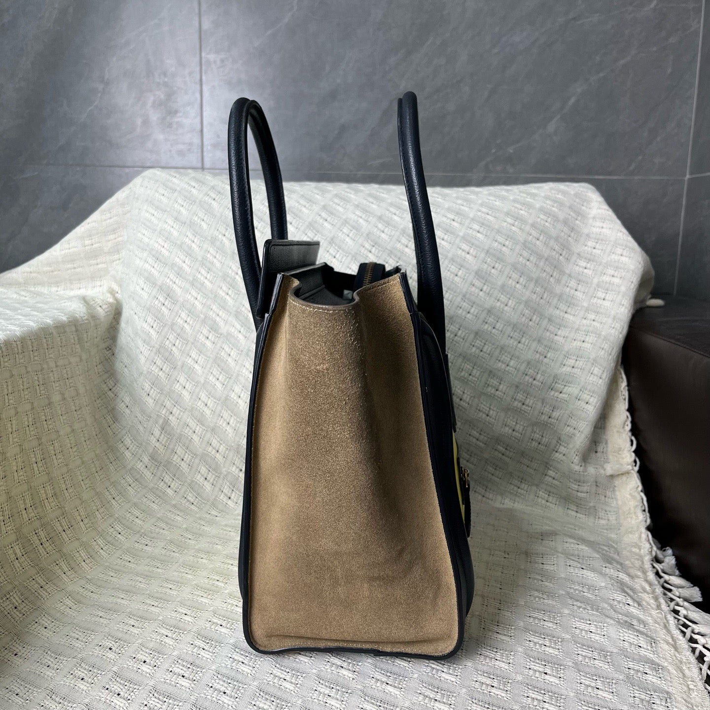 Celine - Luggage - Leather - Yellow - (Medium)