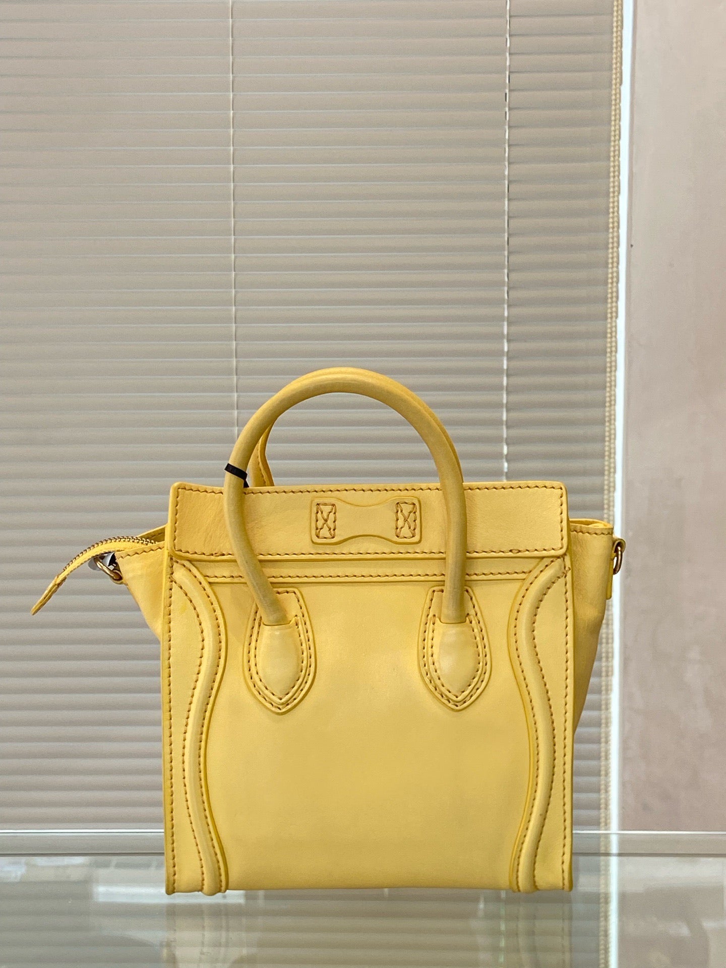Celine - Luggage - Leather - Yellow - (mini)