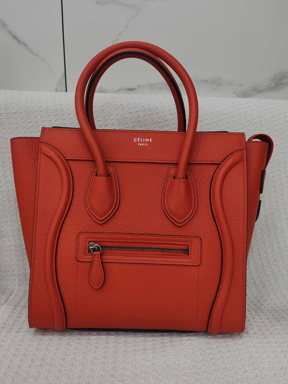 Celine - Luggage Medium - Leather - Orange - (medium)