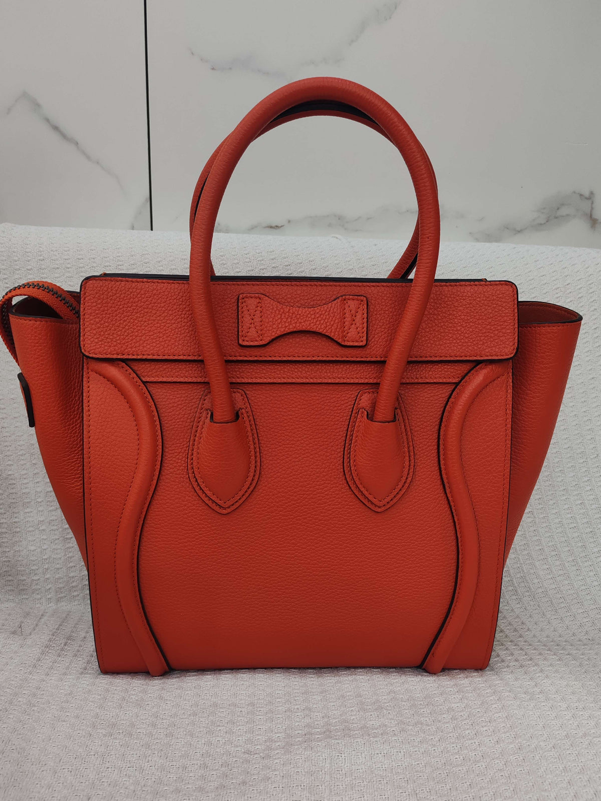 Celine - Luggage Medium - Leather - Orange - (medium)