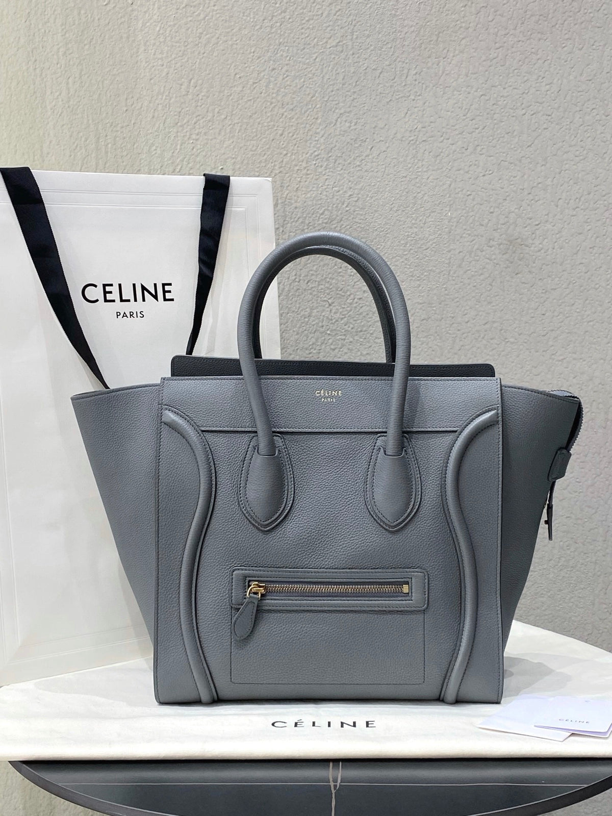 Celine - Luggage Micro - Leather - Grey - (medium)