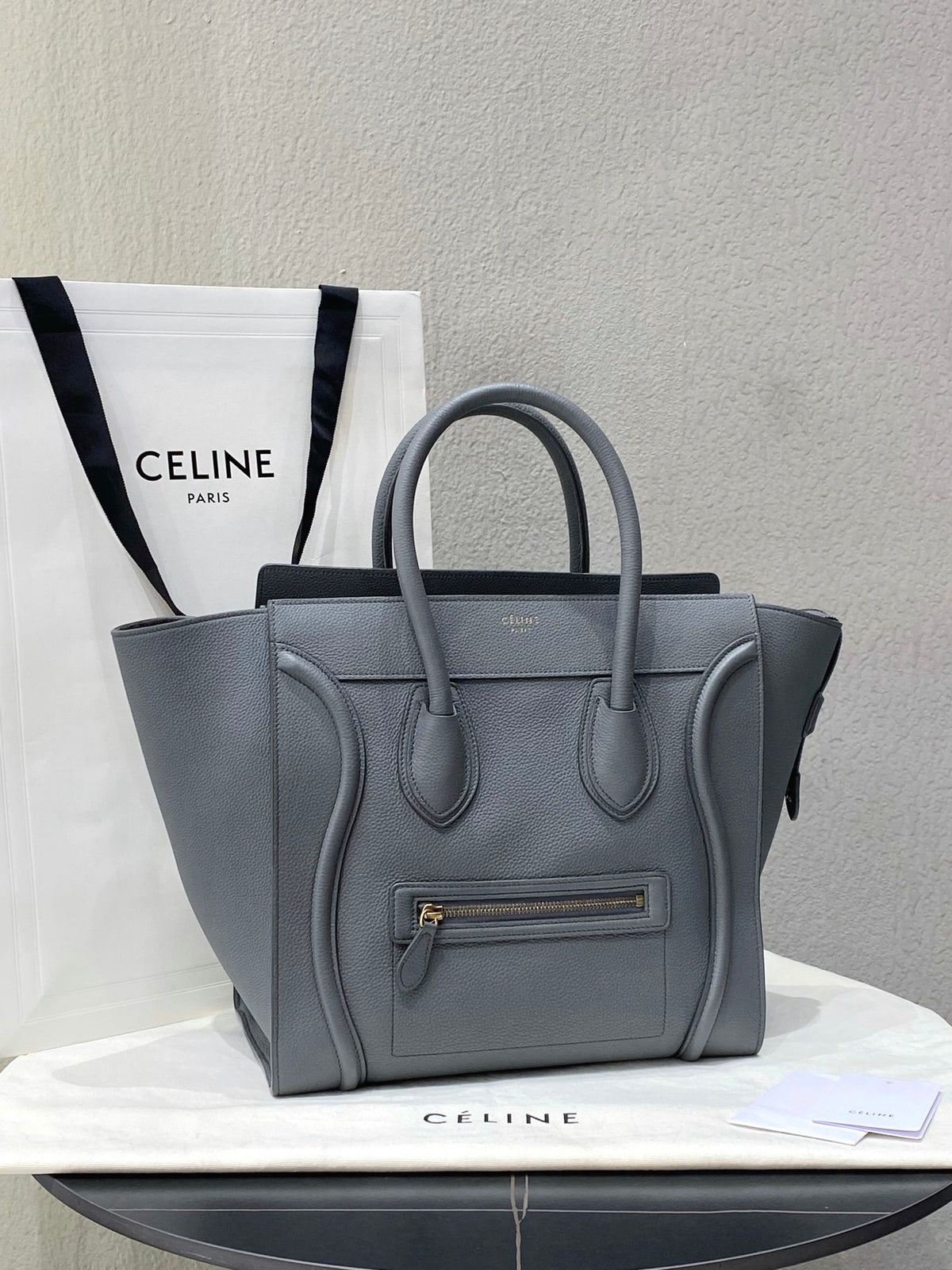 Celine - Luggage Micro - Leather - Grey - (medium)