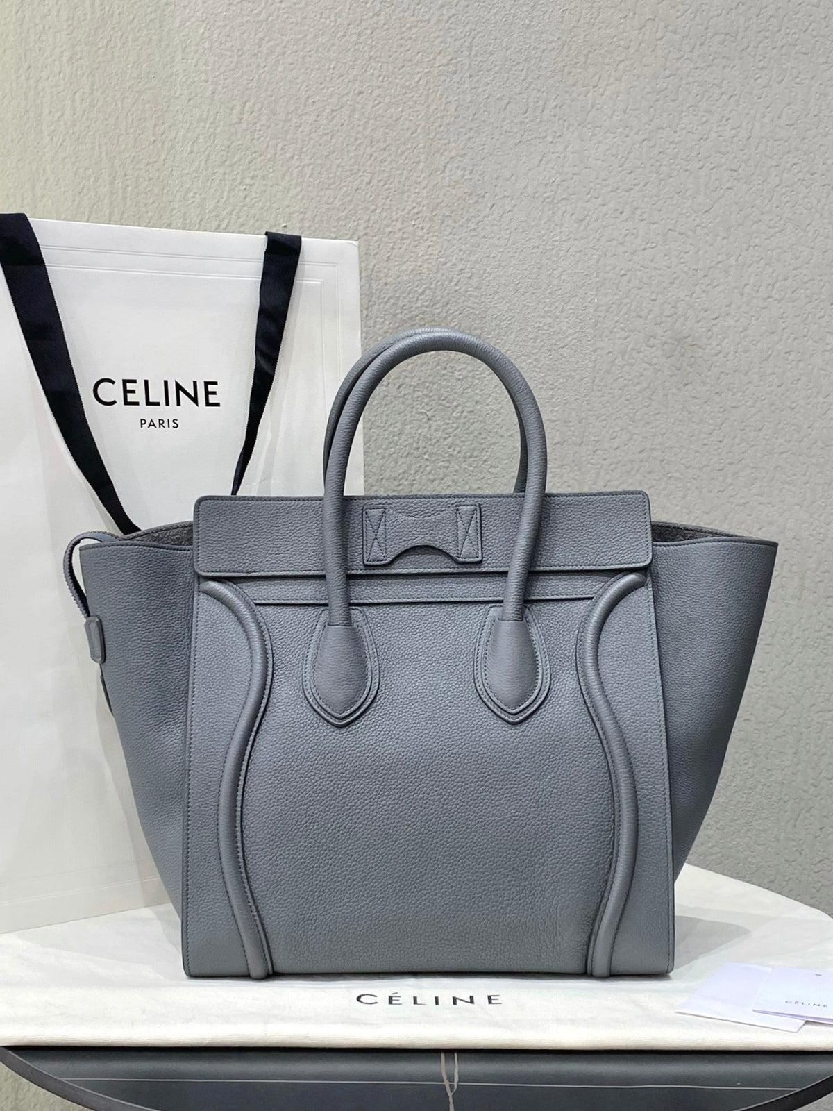 Celine - Luggage Micro - Leather - Grey - (medium)
