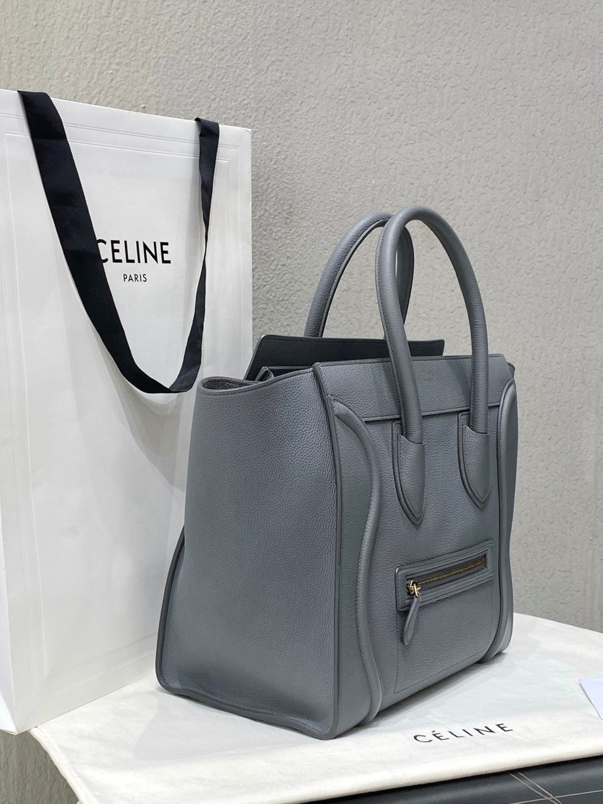 Celine - Luggage Micro - Leather - Grey - (medium)