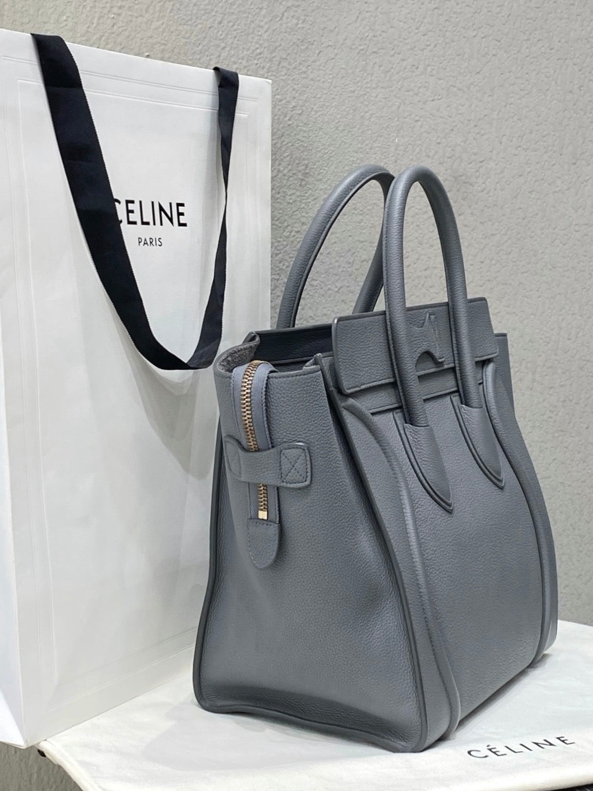 Celine - Luggage Micro - Leather - Grey - (medium)