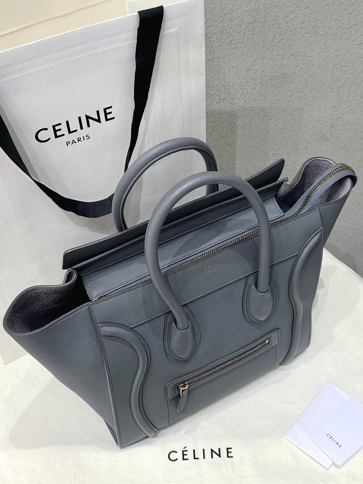 Celine - Luggage Micro - Leather - Grey - (medium)