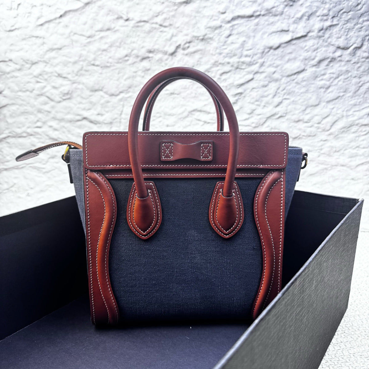 Celine - Luggage Nano - Denim - Jeans - Multicolour - (mini)