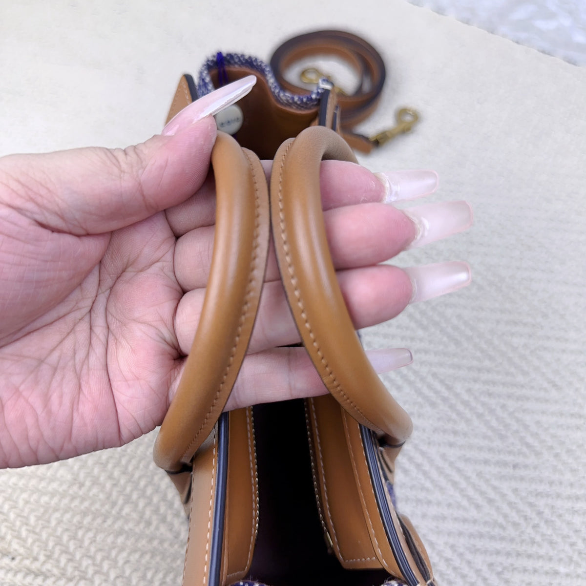 Celine - Luggage Nano - Denim - Jeans - Multicolour - (mini)
