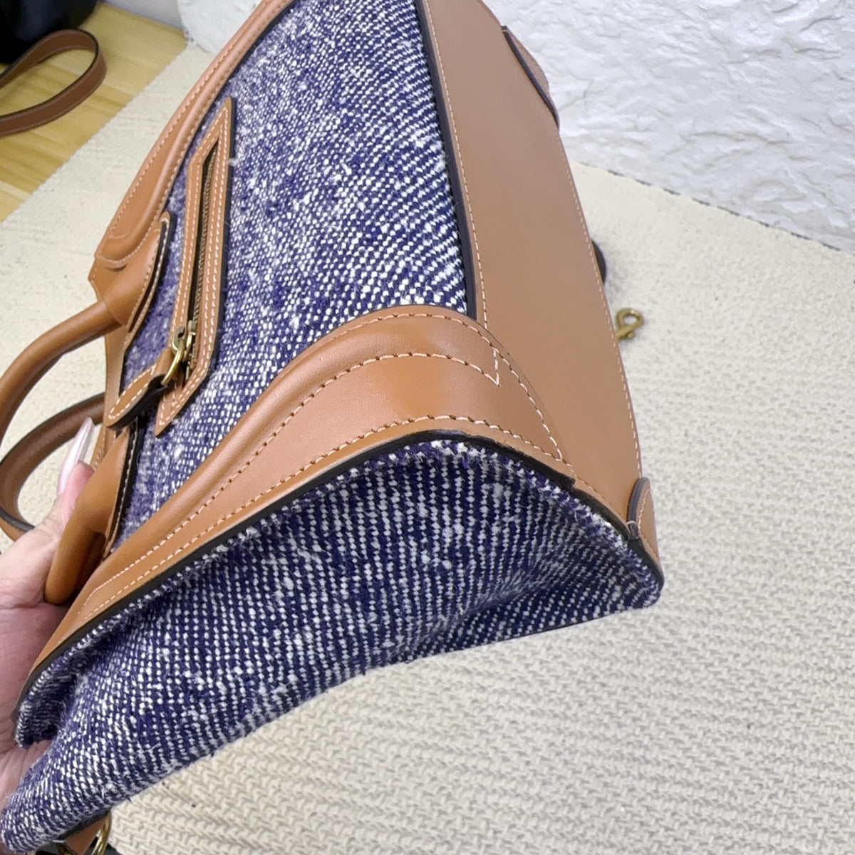 Celine - Luggage Nano - Denim - Jeans - Multicolour - (mini)