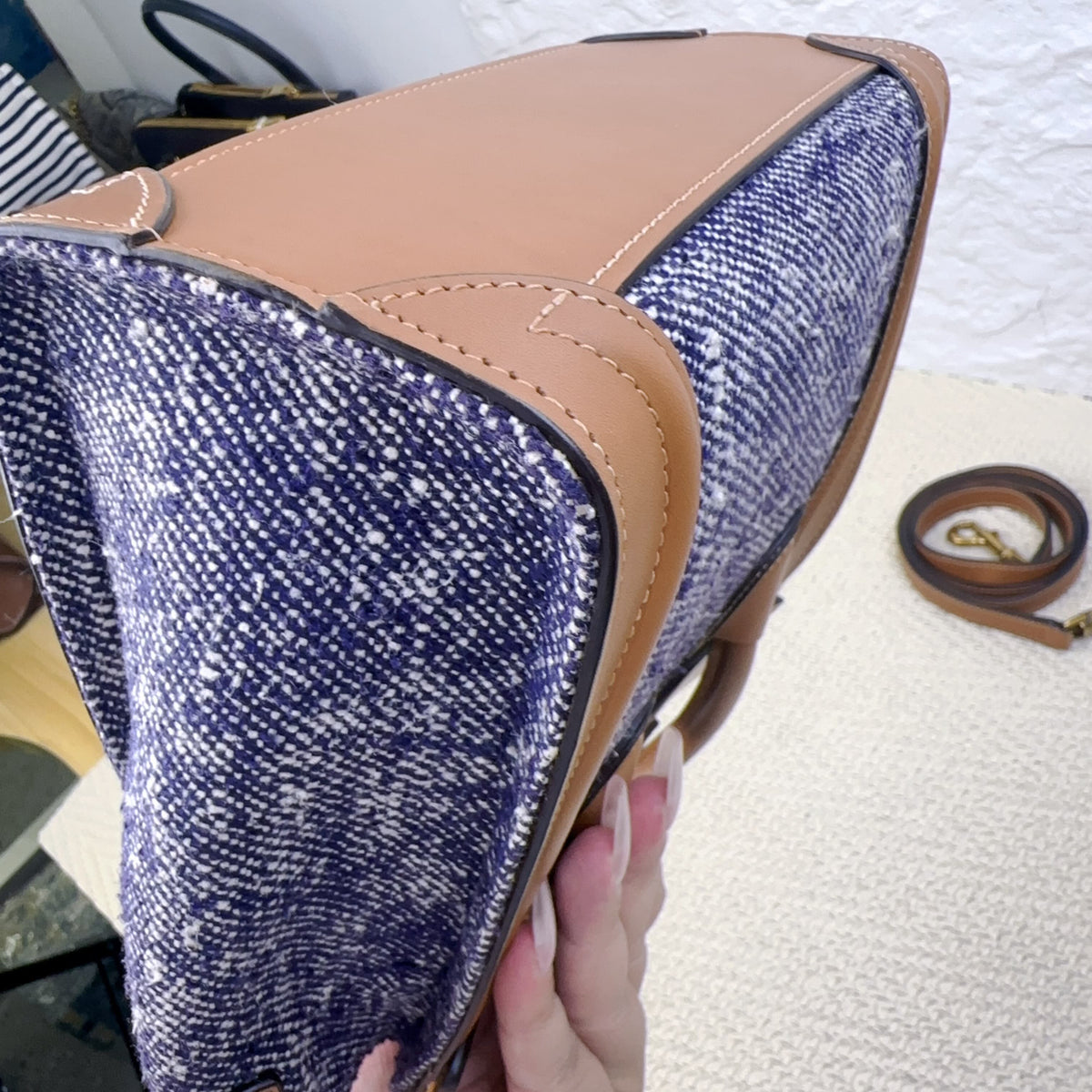 Celine - Luggage Nano - Denim - Jeans - Multicolour - (mini)