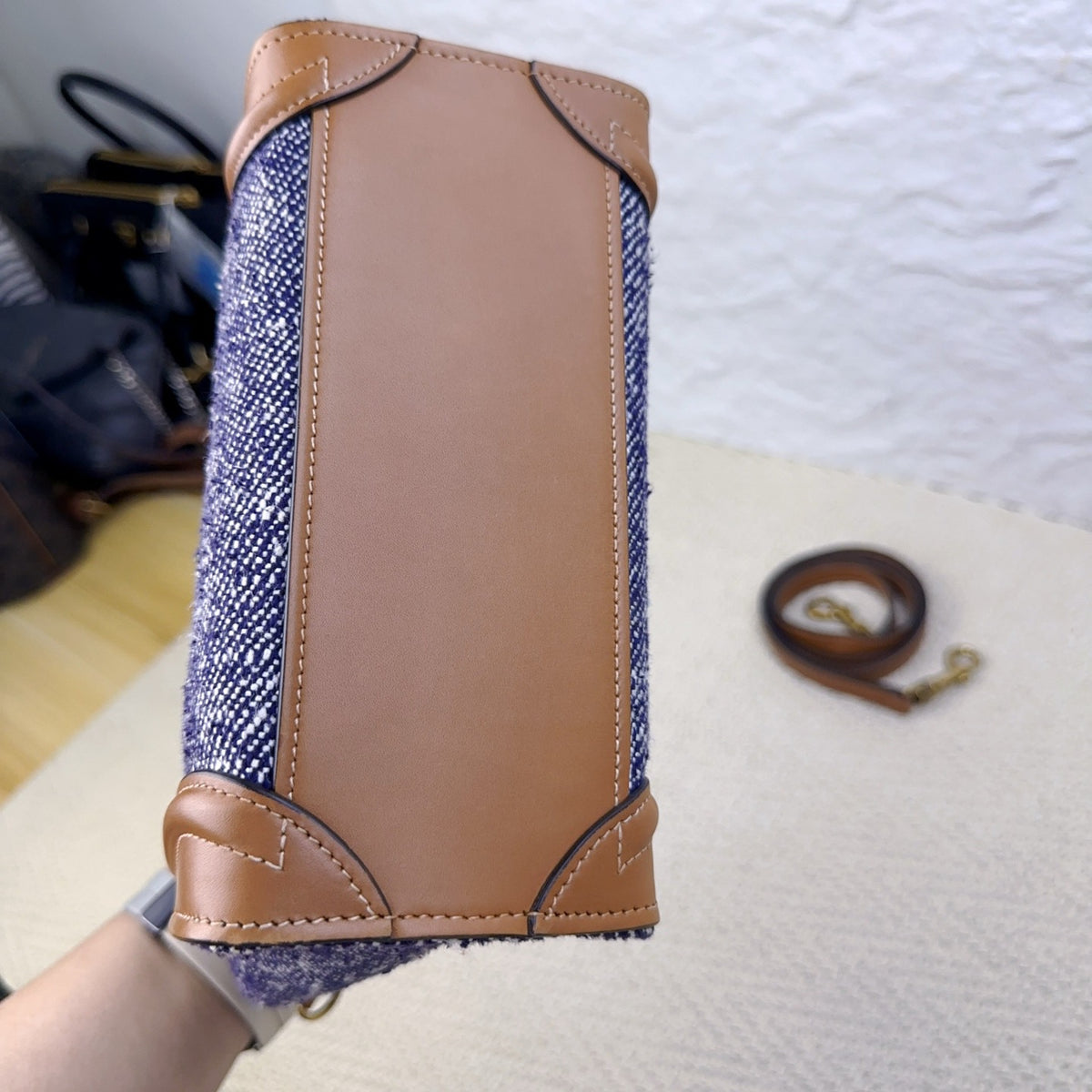 Celine - Luggage Nano - Denim - Jeans - Multicolour - (mini)
